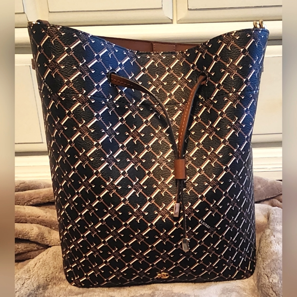 ♡Authentic Ralph Lauren Multi Colored Hobo Handbag